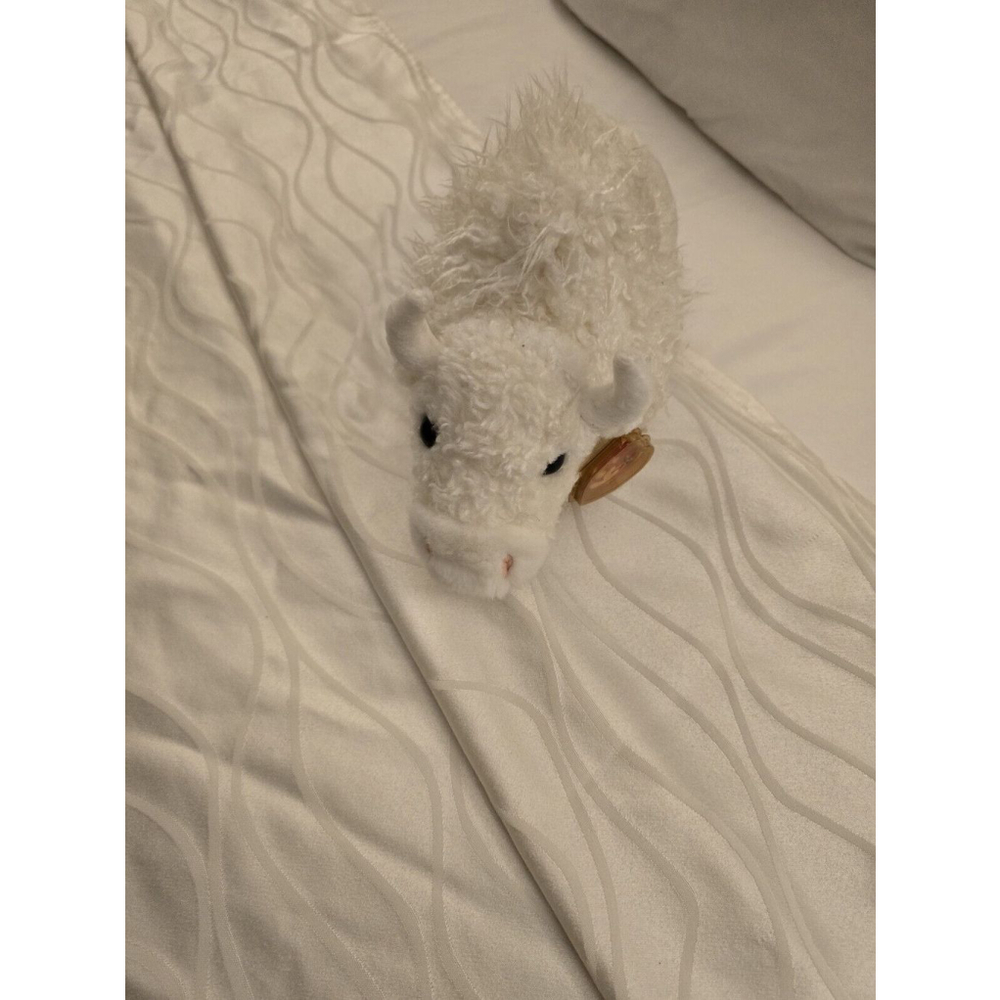 TY White Buffalo Plush